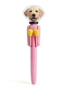 Customized Pet Photo Boxing Pen, Fun Stress-Relief Ballpoint Pen, Retractable Press, Macaron Color, Suitable For Students And Pet Lovers, Suitable For Daily Writing, Birthday, Christmas, Valentine's Day, Back To School Gifts - Multicolor - View 9