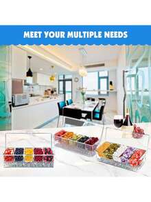 Stackable Plastic Food Storage Boxes With Snap Lids, Leak-Proof, Durable Refrigerator Organizers For Produce, Snacks & Pantry Goods - View 9