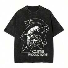 Metal Gear Solid Game T-Shirt, Round Neck, Summer Clothing, Casual, Metal Gear Solid Rising T-Shirts, Unisex, Metal Gear Solid T-Shirt, Breathable And Comfortable. - 黑7 - 查看 1