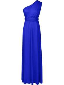Vestido de Dama de Convertible para Mujer - azul real - Ver 9