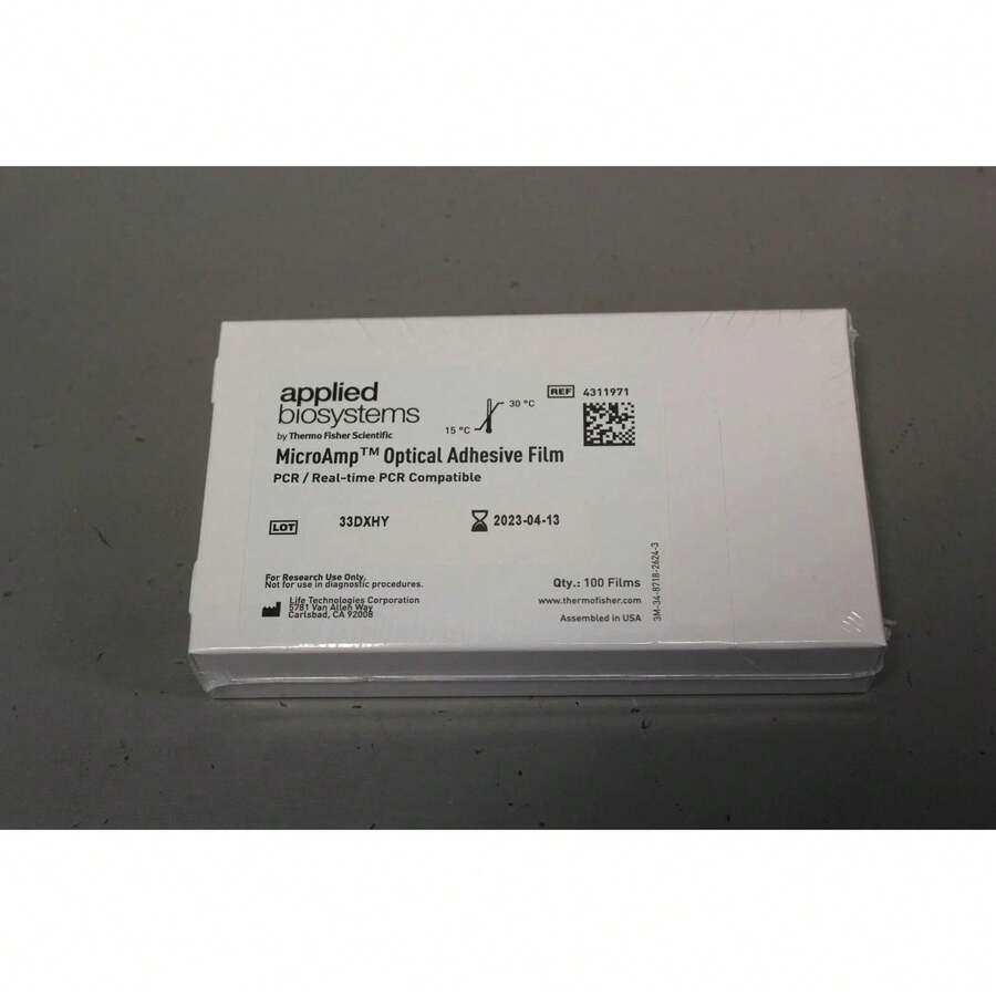 100 NEW APPLIED BIOSYSTEMS MICROAMP OPTICAL ADHESIVE FILM 4311971 - View 1