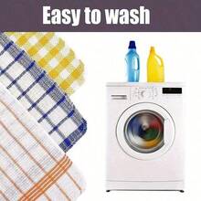 1/5/10pcs Reusable Super Absorbent Microfiber Cleaning Cloths With Hole Design, Scratch-Resistant, Machine Washable, Multi-Purpose Cleaning Towels For Home, Kitchen, Restaurant, Car Detailing - A - View 5