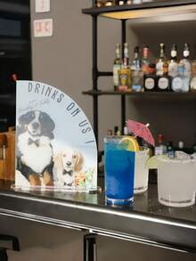 Custom Acrylic Cat/Dog Portrait "My Treat" Tag, Pet Lover And Wedding Gift, Suitable For Party And Bar Decor, Wedding Favors - Multicolor - View 7