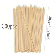 20/50/80/100pcs Flower Bouquet Bamboo Sticks, Suitable For Flower Arranging, DIY Crafts And Home Decor - Great For Supporting Fresh Flowers, Valentine's Day Decor, Handmade Flowers, Also Suitable For Outdoor Barbecue - Beige - View 14