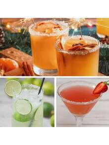 Three-Tier Bar Glass Frosting Set, Barman Tool, Salt And Sugar Container Set, Cocktail Condiment Box. - View 7
