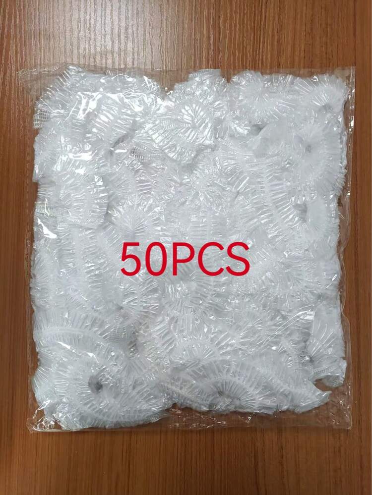 10pcs/50pcs/100pcs/200pcs/400pcs/500pcs Elastic Plastic Food Lids, Adjustable Stretch Bowl Seals, Fresh-Keeping Kitchen Film, Mixed Colors, For Storage Of Leftovers - Multicolor - View 10