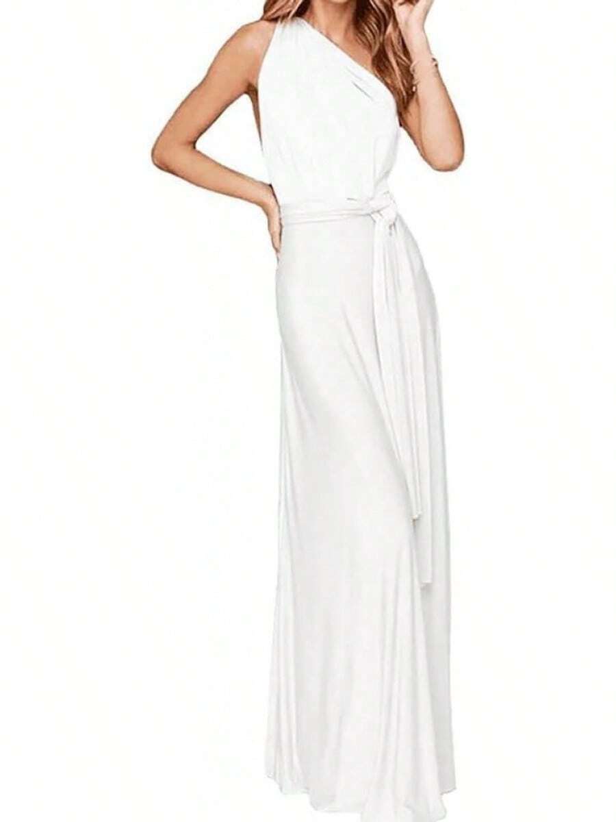 Vestido de Dama de Convertible para Mujer - Blanco - Ver 1
