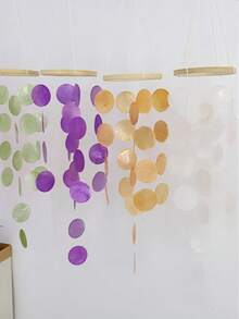 1-Piece Natural Shell Wind Chime Art Bohemian-Style Hanging Dreamcatcher Room Decoration Gift With Zen Charm And Soft Tones - White - View 4