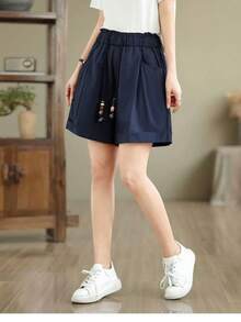 Women Shorts - Blue - View 6