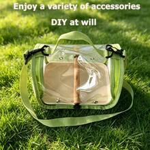 1pc Portable Bird Carrier Bag, 3-Sided Breathable Mesh, Wooden Perch, Tray, Customizable Combination, Suitable For Outdoor Activities, Hiking, Perfect For Parrots, Small Birds, Small Rabbits, Pigeons, Hamsters - Multicolor - View 6