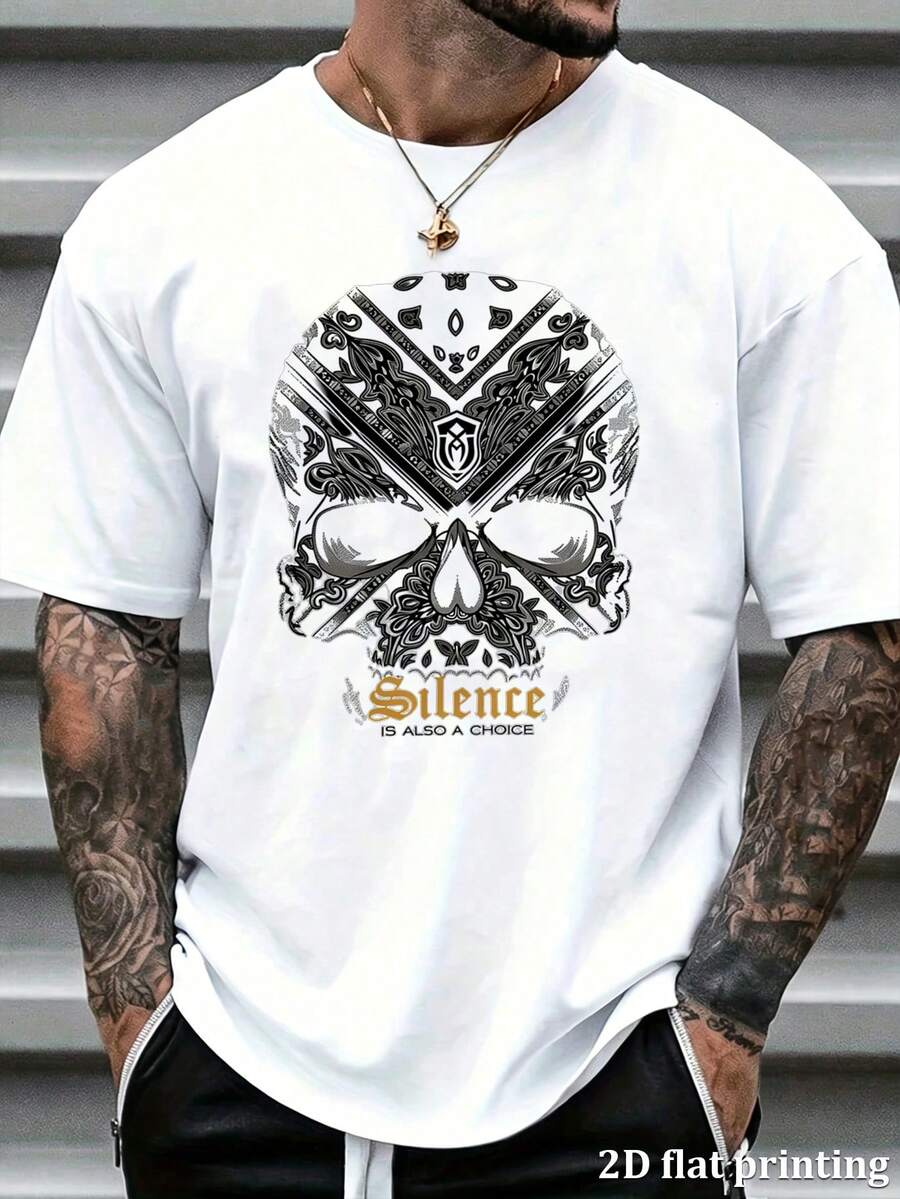 T-Shirts Hommes - Blanc - Voir 1