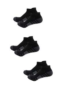 1/3/5 Pairs Men's Sports Socks, Basketball Socks, Soccer Socks, Invisible Socks, White Socks, Ankle Socks, Black Socks, Low-Cut Socks, Ankle Socks, Double-Layer Anti-Slip Design, Moisture-Wicking, Soft And Breathable, Suitable For Business Casual, Outdoor Sports, College Style, All-Season Daily Wear, Suitable For Gym, Autumn Invisible Socks And Ankle Socks - Multicolor - View 4
