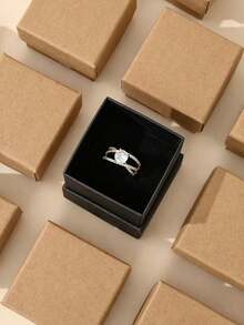 Compact And Exquisite Jewelry Gift Box (Box Only, Accessories Not Included), Suitable For Rings, Necklaces, Earrings, Etc., Surprise Gift Box, Wholesale Packaging, With Bow, With Lid, Suitable For Office And Home Use. - Multicolor - View 9
