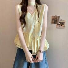 Women Tops - Yellow - View 8
