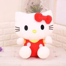 Plush Doll, Cute KT Cat Stuffed Doll, 20cm/25cm Soft Plush Doll, Cartoon Japanese Style Cat Pillow, Birthday Gift For Girls And Best Friends, Holiday Room Decoration, Multiple Colors Available, Bedroom Desk Decor, Comforting Companion Doll - Multicolor - View 12