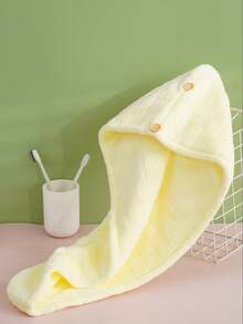 1/2 Pieces Hair-Drying Towel, Polyester, Women's Hair-Dry Cap, Simple Style, Various Colors, Absorbent, Quick-Drying And Soft, Wraps Hair, Suitable For All Seasons, Usable In The Bathroom, Living Room, For Removing Makeup Or Applying Makeup. - Multicolor - View 12