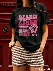 Women T-Shirts - 黑色 - 查看 5