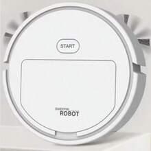 迷你 3 合 1 掃地機器人，掃地拖地一體化，電池供電（不含電池），適合青少年禮物，適用於硬木、大理石、瓷磚、地毯、廚房及各種地板清潔，輕鬆處理居家地板清潔。全新全自動智能掃地機器人乾濕兩用清潔機家用智能吸塵器 - 黑色 - 查看 11