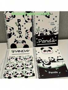 1 Cute Panda Spiral Notebook - Animal & Cartoon Theme, Tear-Off Pages, 60 Sheets, Suitable For School & Office, 2025/2026 Notebook (Random Color) - A - View 8