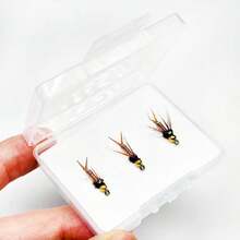 Fly Fishing Bait-3Box Bundle(Total 9Pcs Flies)With Fly Fishing Box Artificial Wet Flies Nymphs Bait For Flishing Trout/Carp Artificial Fishing Lures - Multicolor - View 9