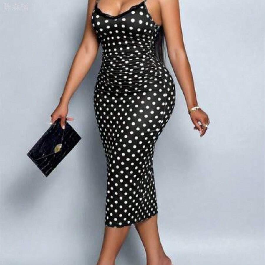 Plus Size Dresses - Negro01 - View 1