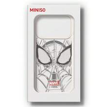 Miniso Marvel Avengers 蜘蛛人個性化蜘蛛網 MagSafe 磁吸充電手機殼，相容 iPhone 17/17 Pro Max/16/17 Pro/15/14/16 Plus/17 Air/13/15 Pro/12/15 Plus，男款防摔保護殼，相容 Apple - 白色 - 查看 5