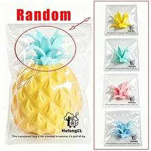 1pc Pineapple Squeeze Toy, Soft Squishy Stress Relief Toy, Cute Pineapple Fidget Squeeze Toy, Anti-Anxiety Venting Toy For Kids And Adults, Portable Office And Home Stress Relief Squeeze Toy - Multicolor - View 12