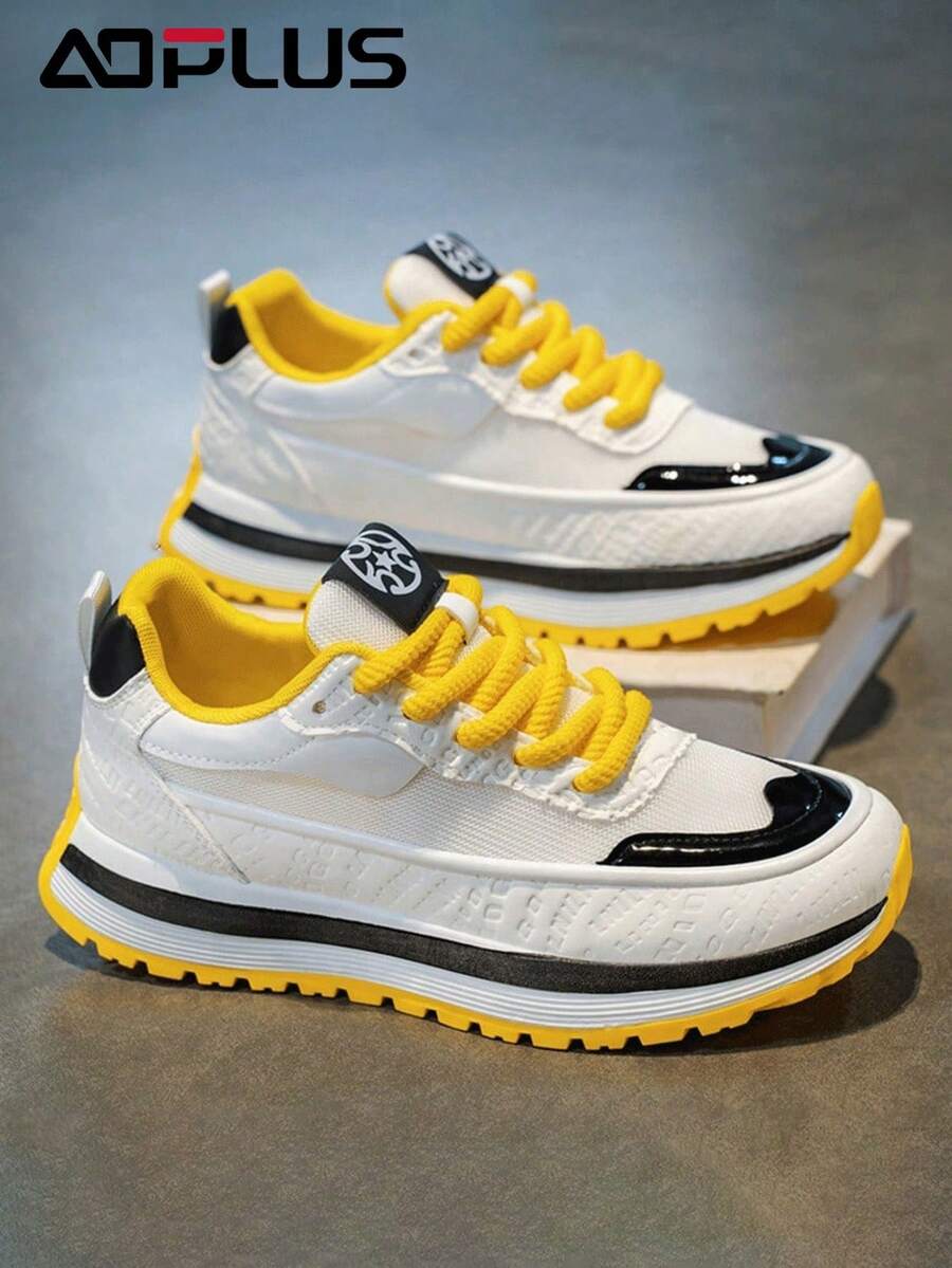 Retro Outdoor Sports Shoes With Comfortable Breathable Memory System, Molded PU Cushioning Base, Inheriting Classic Design Aesthetics - Màu vàng - Xem 1
