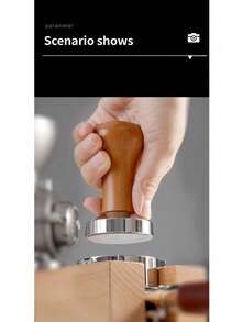 SOKANY 51/53/58mm Coffee Tamper, Coffee Machine Handle Filler Tamper, Stainless Steel Coffee Powder Press, High-Quality Handmade, Suitable For Espresso Machines - Camel - View 7