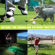24 50 100 Pack Plastic Golf Balls Hollow Lightweight Practice Balls For Indoor Outdoor Training Golf Party Decorations - 100/包,白色 - 查看 5
