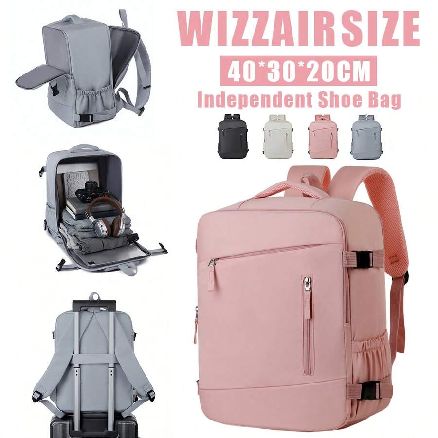 Myco 開學季女款大容量旅行後背包 40*30*20CM，通勤/上學時尚筆電包，短途商務出差行李袋，符合 Ryanair、Wizz Air 及其他航空公司規定