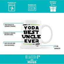 Taza de t de cermica con texto en ingls Best Uncle Ever Worlds Awesome Uncle Funny Gag de - Blanco - Ver 3