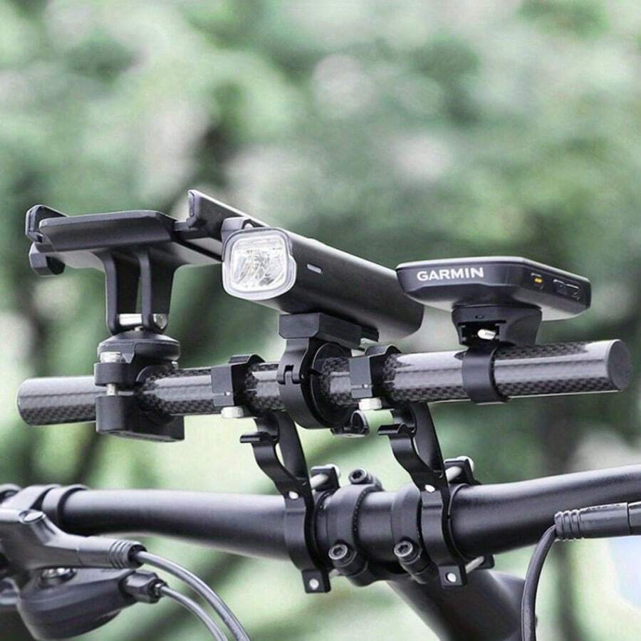1pc Bicycle Handlebar Extension Mount, Mountain Bike Extension Bracket, Can Install Bike Lights And Speedometer, Bicycle Accessory Extension Rack - Multicolor - View 1