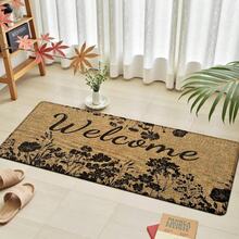 1pc, Home Decor, Floral Pattern Print, Linen Kitchen Rug, Kitchen Mat, Floor Mat, Bathroom Mat, Door Mat, 3D Print Rectangular, Suitable For Living Room, Bedroom, Hallway, Bathroom, Laundry Room - Polyester Rug, Suitable For Indoor And Outdoor Home Decor - Multicolor - View 6