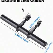 1pc Bicycle Handlebar Extension Mount, Mountain Bike Extension Bracket, Can Install Bike Lights And Speedometer, Bicycle Accessory Extension Rack - Multicolor - View 8