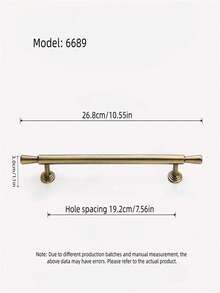 1pc Antique Style Embedded Metal Handle, Suitable For Drawers, Cabinets, Trash Cans, Comes With Installation Hardware, Painted Surface Finish, Suitable For Home Furniture - Bronze - View 16