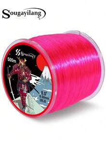 SOUGAYILANG Línea de Pesca de Nylon Monofilamento Material de Nylon Línea de Líder Para Agua Salada y Agua Dulce - Rosa - Ver 1