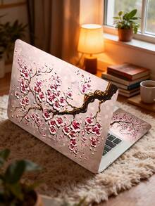 Miếng dán laptop 15-15.6 inch họa tiết hoa thẩm mỹ, nhiều mẫu hoa mộc lan & mặt trăng phương Đông, nhãn dán vinyl chống nước có thể tháo rời, không để lại vết keo - Xem 8