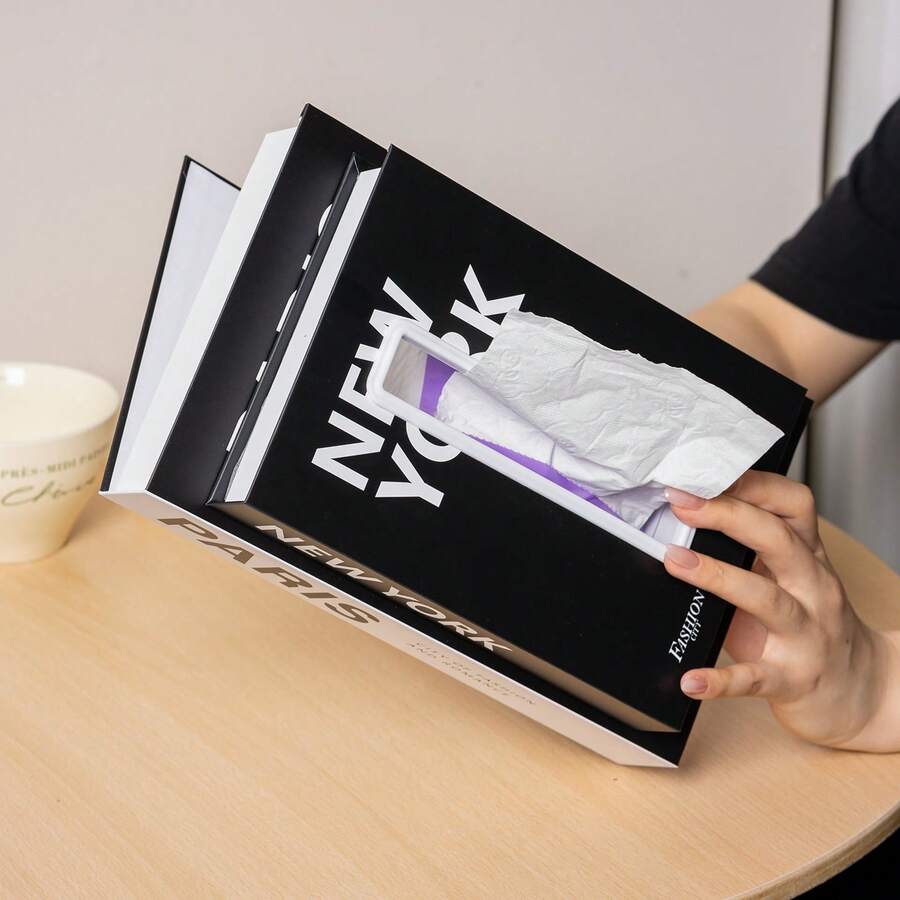1 Stück rechteckige Taschentuchbox verschiedene Stile, aus hochwertigem Papier gefertigt, langanhaltend, geeignet für Tischdekoration; Innendekoration, geeignet für Zuhause oder Büro große Taschentuchbox, Paris Stil Heimdekoration, Innendekoration, Wohnzimmerdekoration, Wohnzimmerdekoration