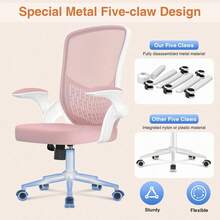 Ergonomic Mesh Office Chair With Flip Armrests And Lumbar Support - Rosa premium - Ver 6