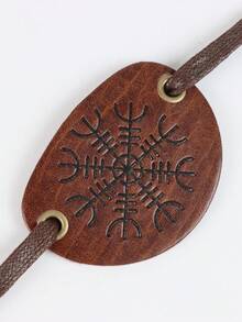 Pezza per occhio in stile vichingo nordico Odin in finta pelle fatta a mano per LARP e cosplay, pezza per occhio pirata rinascimentale medievale | Regolabile, adatta per costumi di cosplay di Ognissanti e feste a tema - A - Visualizzare 10