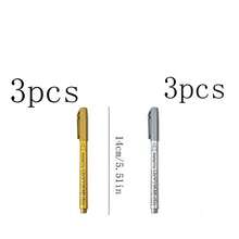6pcs/4pcs/2pcs/1pc Set Of Elegant Golden And Silver Calligraphy Pens, Waterproof Glitter Ink For Writing Wedding, Birthday, Mother's Day Cards, Thank You Notes, Invitations, Envelopes And DIY Crafts, Invitation Pens, Marker Pens - Multicolor - View 15