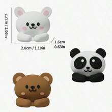 1pc Random Style Multifunctional Sweet Bear Cable Management Desktop Organizer, Cute Desktop Multifunctional Cable Winder With Practical Hooks And Clips, Suitable For Mouse Cable/Headphone Cable, Data Cable Fixing, No-Nail Organizing Tool For Table And Drawer Storage, Cable Management, Desk Organization, Suitable For Students And Adult Homes, Bedroom, Living Room, School, Dorm, Office - Multicolor - View 10