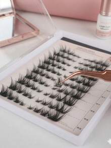 80 Clusters Fox Eye 8-14mm DIY Eyelash Extensions, Voluminous Style, Glue Required - View 3