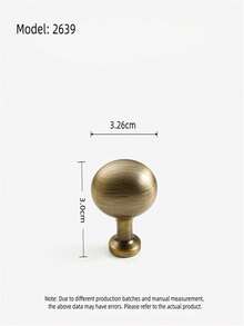 1pc Antique Style Embedded Metal Handle, Suitable For Drawers, Cabinets, Trash Cans, Comes With Installation Hardware, Painted Surface Finish, Suitable For Home Furniture - Bronze - View 30