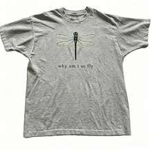 100% Cotton Geographic Inspired Dragonfly Graphic T Shirt For Men And Women |  Exquisite Design |  Loose And Comfortable | Shirts Y2k - 灰色 - 查看 8