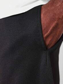 Men's Sweatpants, Soft Fleece Fabric, Thick, Warm, Cozy, For Winter And Cold Weather, Ideal For Sports, Running, And Walking. - Black - View 6