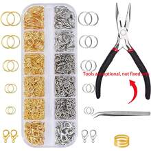 Ultimate Jewelry Making Supplies Kit - Includes Pliers, Copper Rings, Stainless Steel Tweezers, Lobster Clasps And More Basic Tools To Create Unique Necklaces, Bracelets And Accessories - Multicolor - View 1