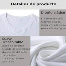 beja] Adorable Camiseta Casual de Mujer con Gráfico de Abeja, Cuello Redondo y Manga Corta Transpirable para Primavera-Verano, Perfecta para Atuendos Informales, Fiestas y el Uso Diario WPNY - Negro - Ver 7