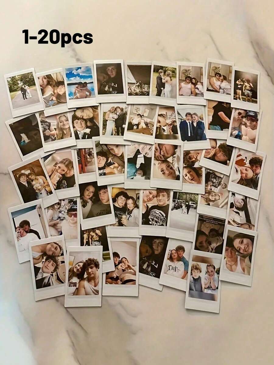 1/5/6/9pcs Customized Photo Booth Prints, Wedding Photo Booth Cards, Photo Booth Strip Frames, Personalized Strip Frames With Custom Photos, Mini Photo Prints, Commemorative Gifts, Banquets,S ,Forever Love, Retro Aesthetic, Anniversary